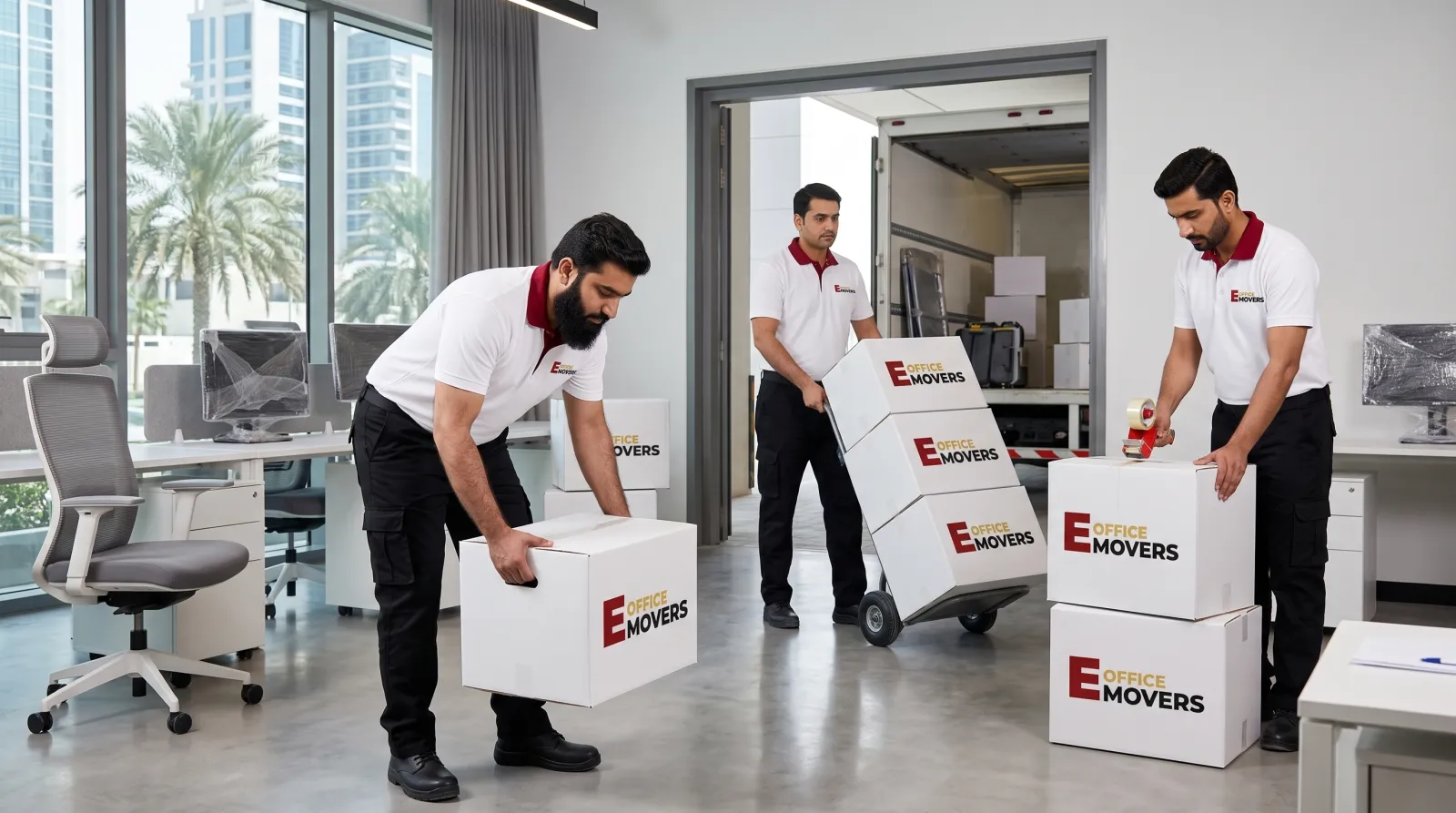 Phases of an office relocation project