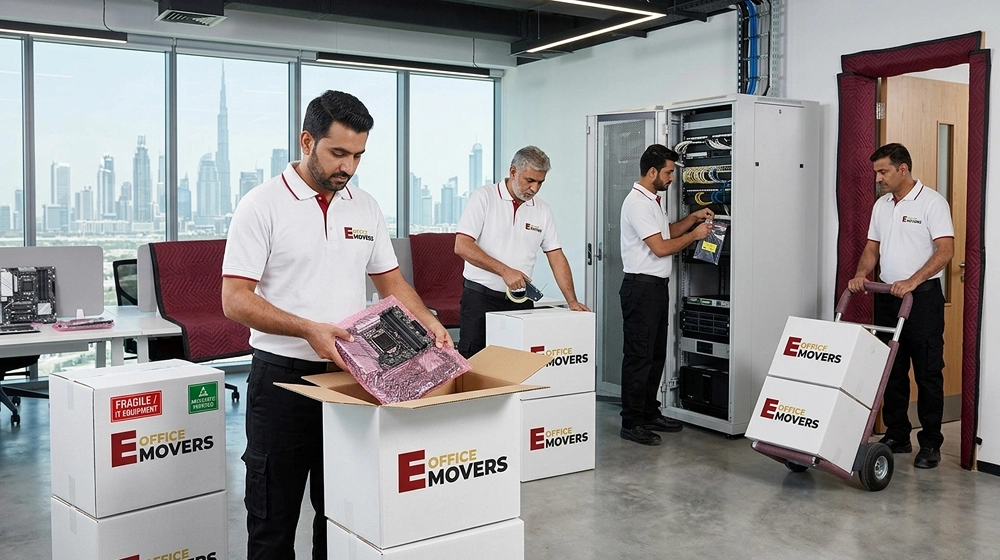 it equipment packing office move dubai anti-static